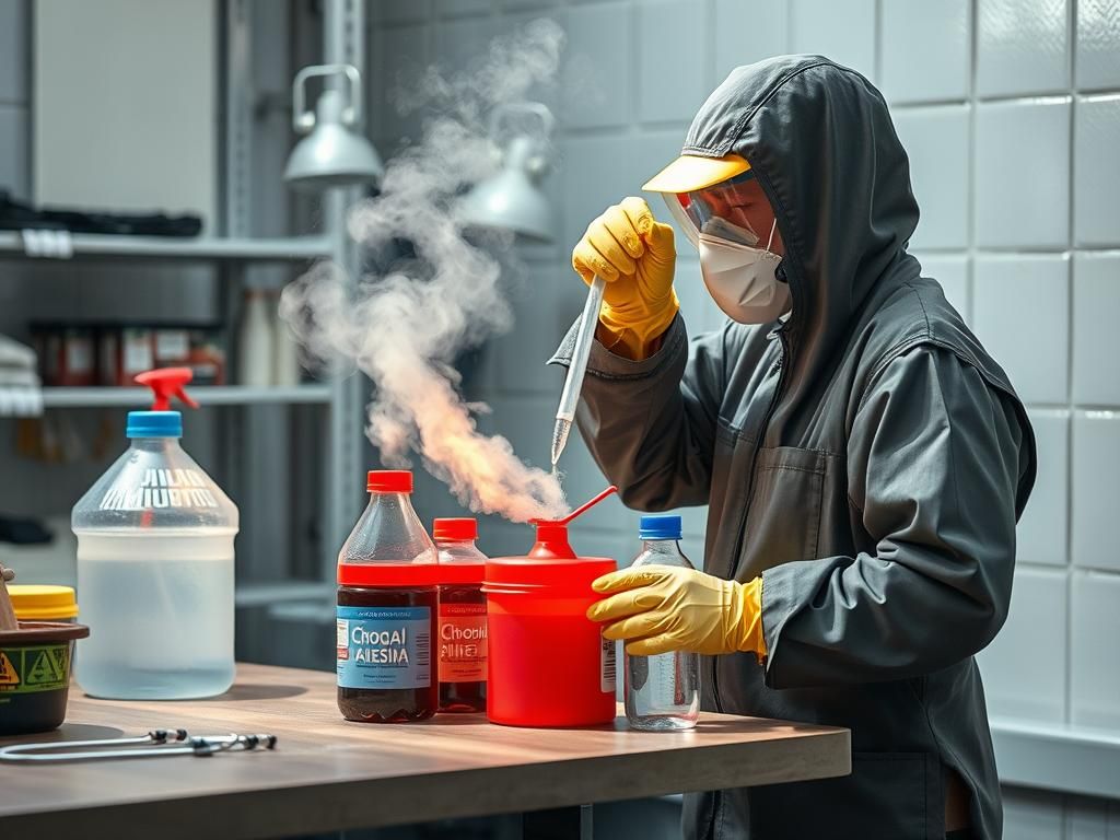 Questo puoi farlo: separare prodotti chimici pericolosi in contenitori chiusi e ventilati